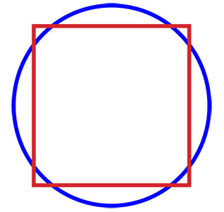 Area of circle outside of the square