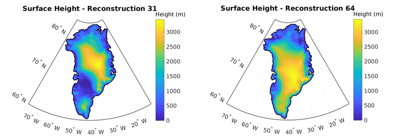 surface height reconstructions