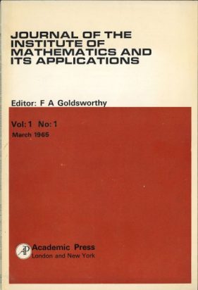 The first journal from 1965