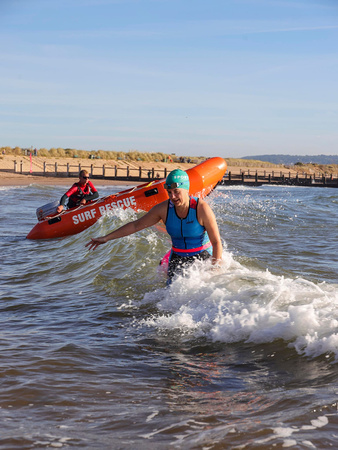 Heather Tewkesbury at the Dawlish Sea Swim