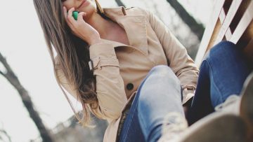 Woman on phone