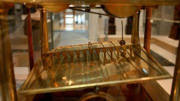 Rolling-ball Clocks, Fountain Pens and Mathematical Collaboration Rolling ball clock in the British Museum