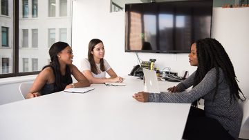 people at desk