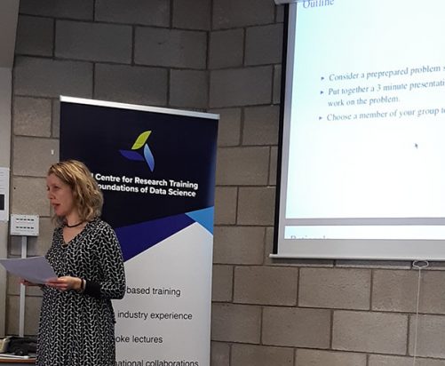 Joanna Jordan delivering a maths KE course in Limerick