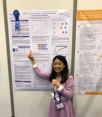 Karrie Liu presents a poster