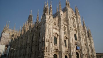Il Duomo di Milano, Milan Cathedral, taken from the front left corner