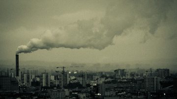 pollution over a city