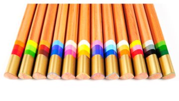 Set of multicoloured pencils isolated on white background © Avii | Dreamstime.com