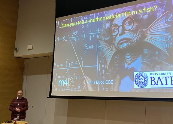 Chris Budd speaking on artificial intelligence