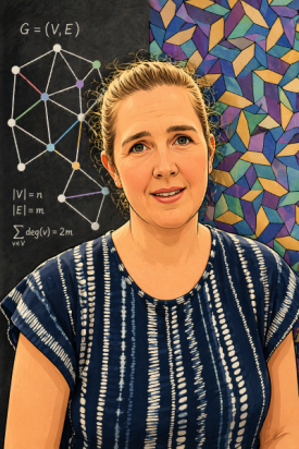 Copilot-generated sketch of Emma Bowley